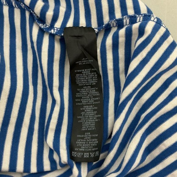 ASOS Blue and White striped long sleeve bodysuit size S - Picture 6 of 10